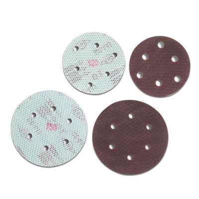 Self-realization,back-floss netted abrasive cloth, 5"disc of #40~#600 Aluminum Oxide