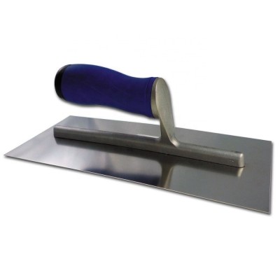 12"X4-1/2" Curved Trowel, Wood Handle